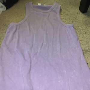 Long light purple dress